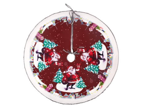 La decoración inferior del árbol de Navidad suministra la falda del árbol de Navidad con un patrón lindo de 70 cm (estilo 3)
