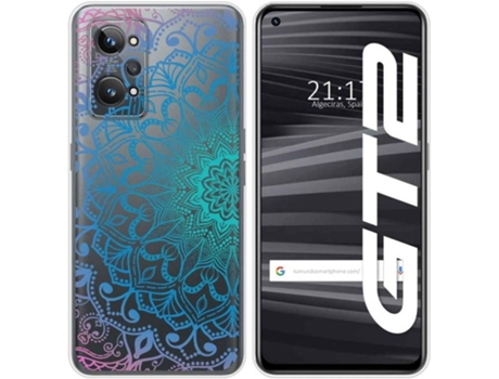 Carcasa para Realme GT 2 5G TUMUNDOSMARTPHONE Dibujos Transparente Mandala Multicolor