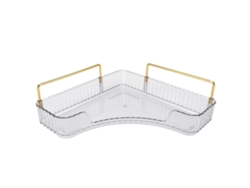 Bandeja Organizadora De Esquina Transparente De Gran Capacidad Para Cosméticos Y Productos Para El Cuidado De La Piel.
