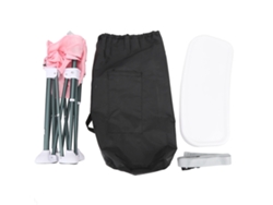 Silla Plegable Portátil Para Bebé, Multifuncional, Color Rosa.