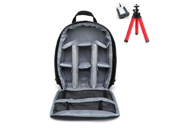 SZSMART  Mochila de Fotografia  para Exterior À Prova De Água (Cinzento com Tripé)
