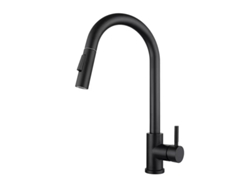 Grifo monomando Eifson de acero inoxidable 304 con dos niveles de caudal (negro)
