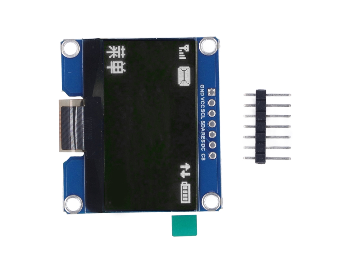 Módulo De Pantalla Ips De 1.54 Pulgadas Spd0301 128x64 Spi Flexible 3.3v-5v Para Máquinas De Automatización Blanco
