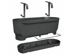 Maceta Elho Greenville 21,2 x 52 x 19,4 cm Negro