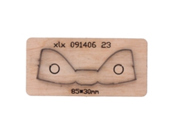 Cortador de cuero con forma de lazo 10,5x5x2,3cm