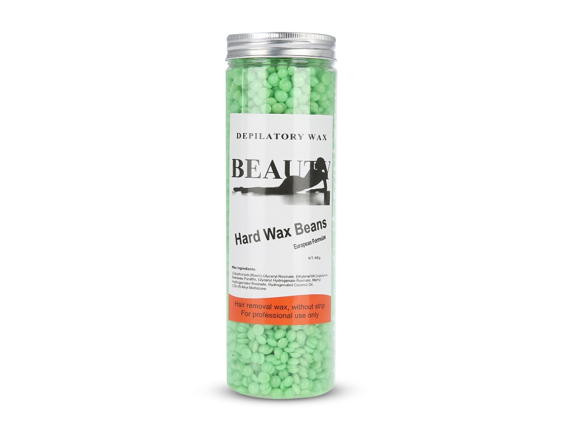 400g/botella Cera Dura Para Depilar Grano De Abeja Tipo Té Tree Para Cuerpo Y Brazos