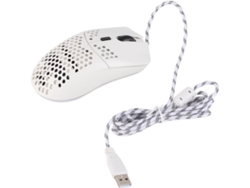 Teclado para juegos con cable J900 con 6 botones, iluminación RGB, 6400 DPI, diseño ergonómico para jugadores y SFUSHOS.