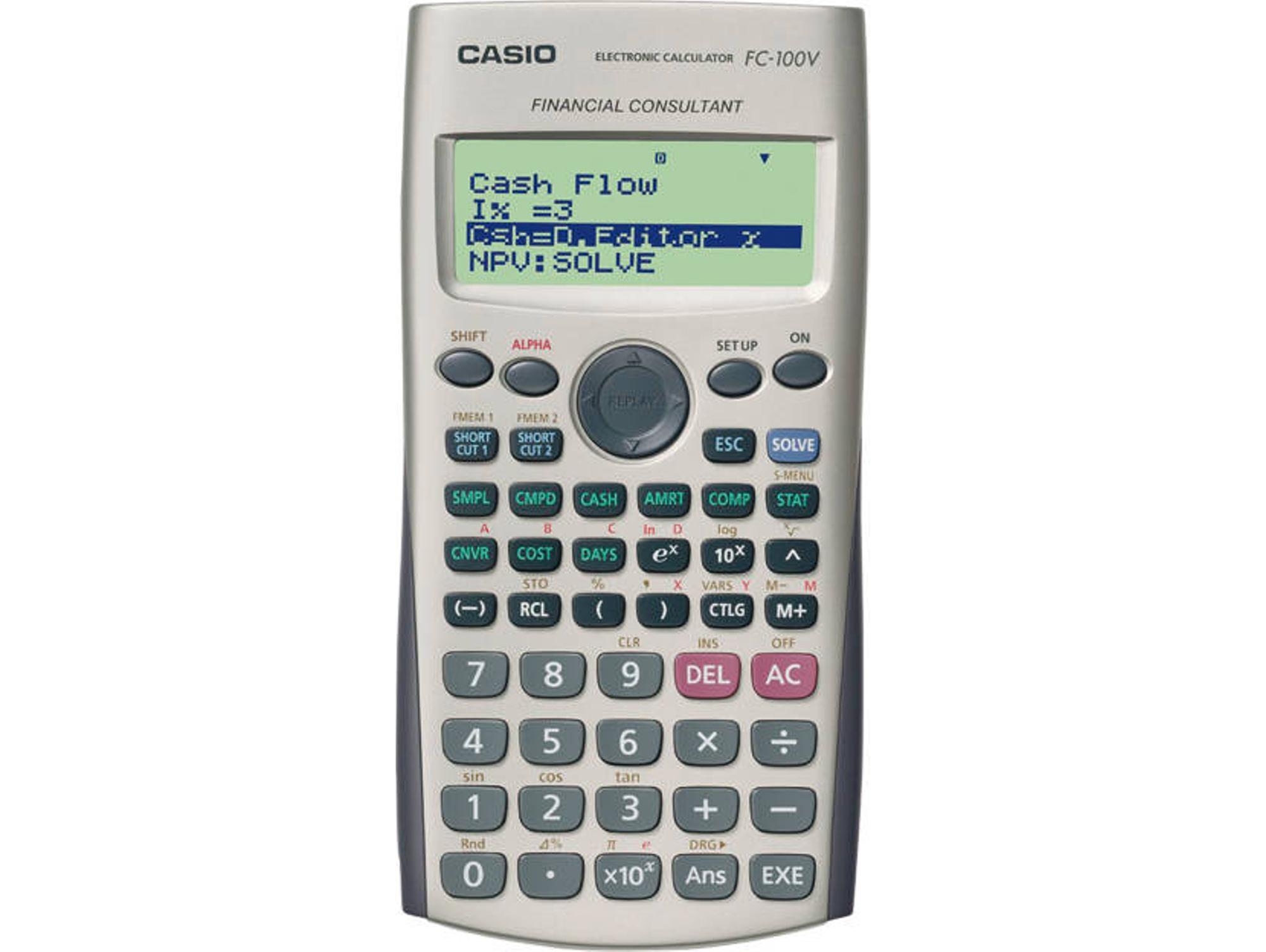 Calculadora Financiera CASIO FC-100V Gris (10 dígitos)