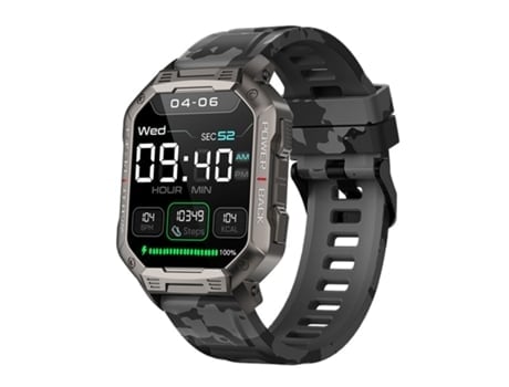 Reloj inteligente Reloj inteligente militar para hombres Reloj inteligente táctico de 1 83 pulgadas para teléfono Android Iphone AUJEZON