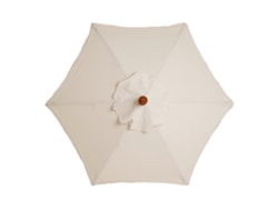 Tapa De Repuesto Para Paraguas - 6 Varillas - 2m - Impermeable - Antiultravioleta - Tela Duradera (3m/9.8ft, Beige)