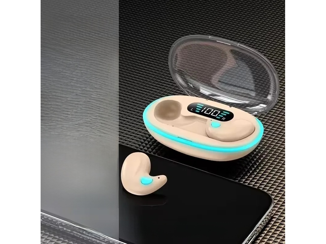 Auriculares Inalámbricos Bluetooth 5.3 (color Café), Resistentes Al Agua, Con Cancelación De Ruido Y Micrófono.