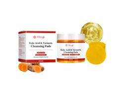 Discos exfoliantes de cúrcuma para la limpieza facial