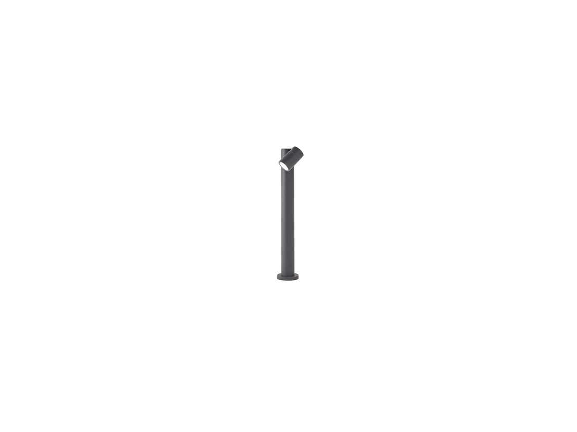 Poste de jardín extensible con 1 bombilla E27, máx. 35 W, IP65, aluminio pintado, para exterior, color antracita - Perenz