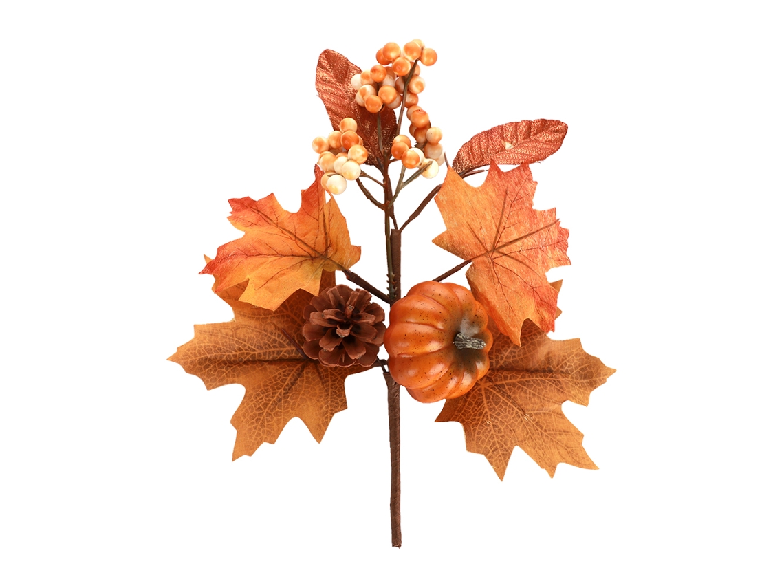 Accesorios para coronas de flores, calabazas, hojas y arce hechas en casa