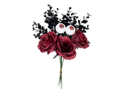 Rosas en forma de ojo de Halloween, estacas, adorno único, jortmrd