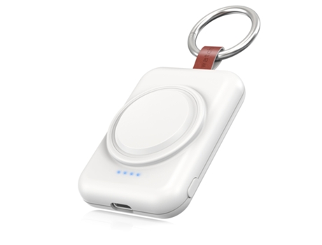 Cargador inalámbrico de aluminio para reloj inteligente Samsung Galaxy Watch Series (blanco)
