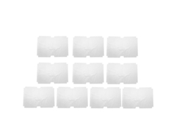 10 Piezas Cubierta De Libro Transparente