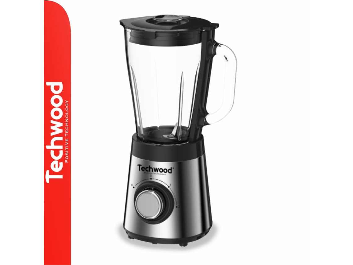 Licuadora de 500 W y 1,5 l con vaso de acero inoxidable Techwood