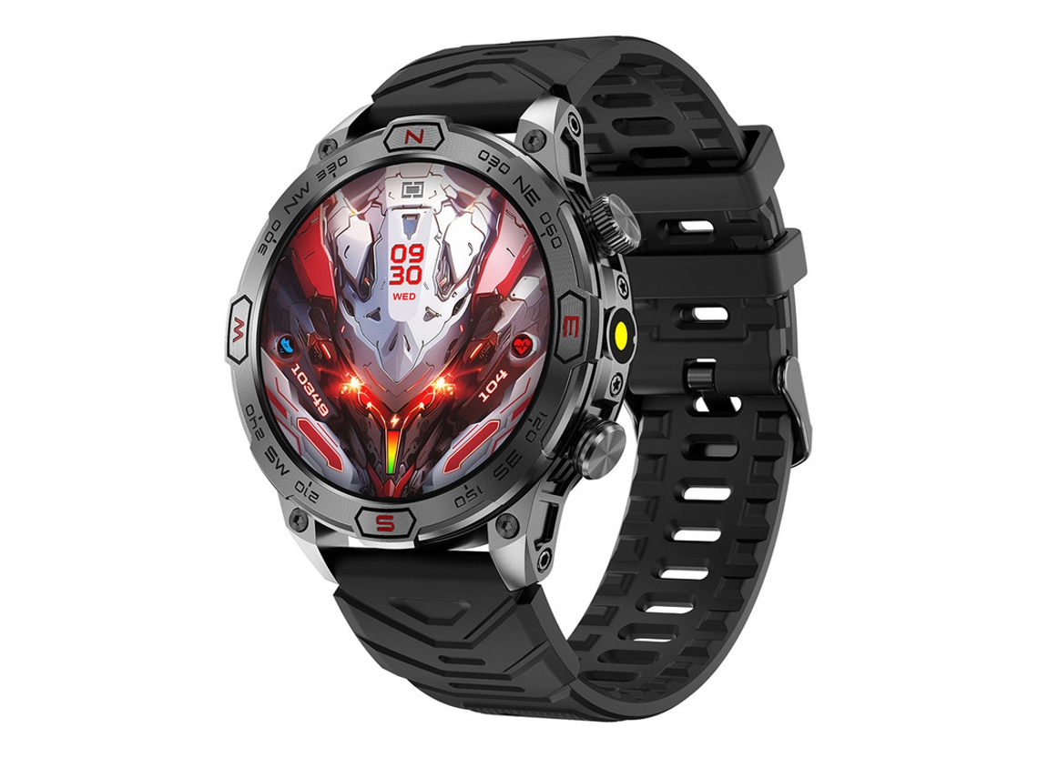 Smartwatch Yizhood Kc86 1.43 Inch Llamada Bluetooth 100 Modos Deportivos Monitorización De Salud (android E Ios - Negro)