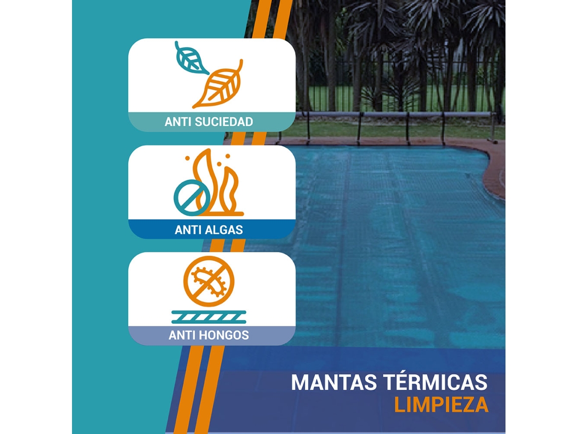 Manta térmica piscina AquaBubble Crystal PLUS 500 5.75 x 6.00 m PISCIHOGAR
