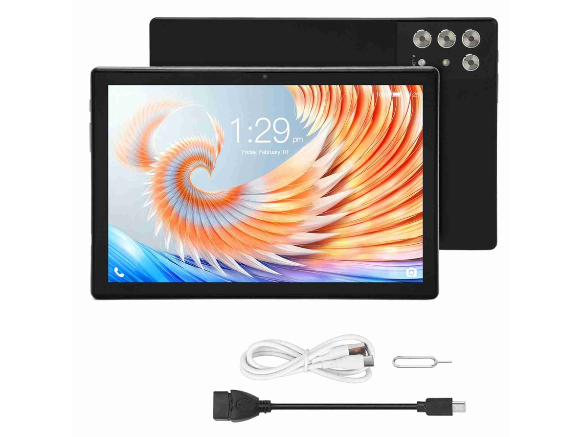 Tableta Android 12 de 10.1 pulgadas, 8 núcleos, 8 GB/256 GB, wifi 5G, color dorado y negro claro