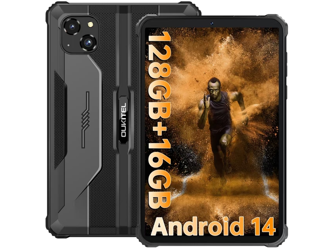 Tablet Rugerizada Oukitel Rt3 Pro 8 Pulgadas 16 Gb 128 Gb 1 Tb Ampliable 5150mah Android 14 Nfc 16mp Negro