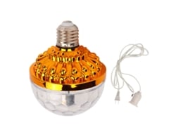 2026-bombilla Led Rgb Giratoria 6w E27 Para Fiesta Con Cable De 2.5m Para Ktv Bar