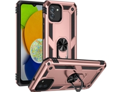 Protector de Pantalla Armadura Anel Camada para Samsung Galaxy A03 S HONGWE. Rosa