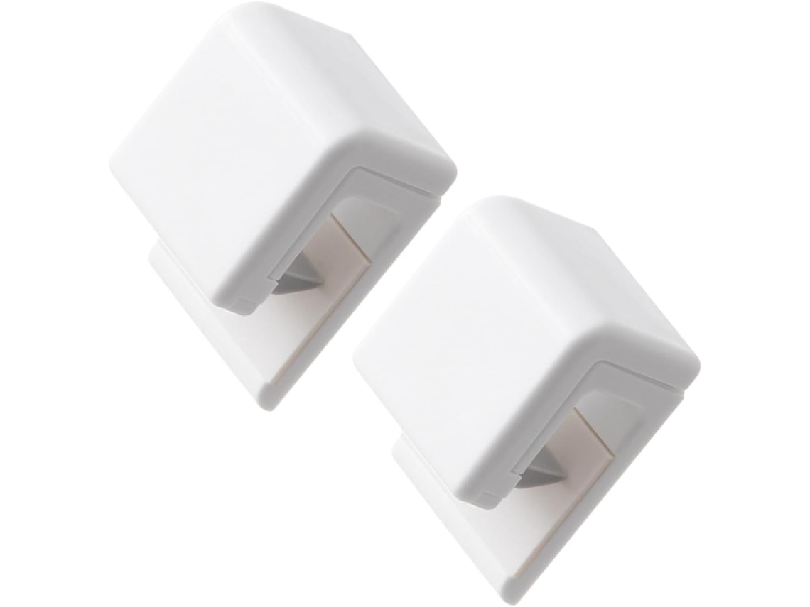 Clips Adhesivos Para Tubos De Pasta Dientes, Sinn Uñas, Paquete 2, Plástico Blanco, Autoadhesivos, Baño Y