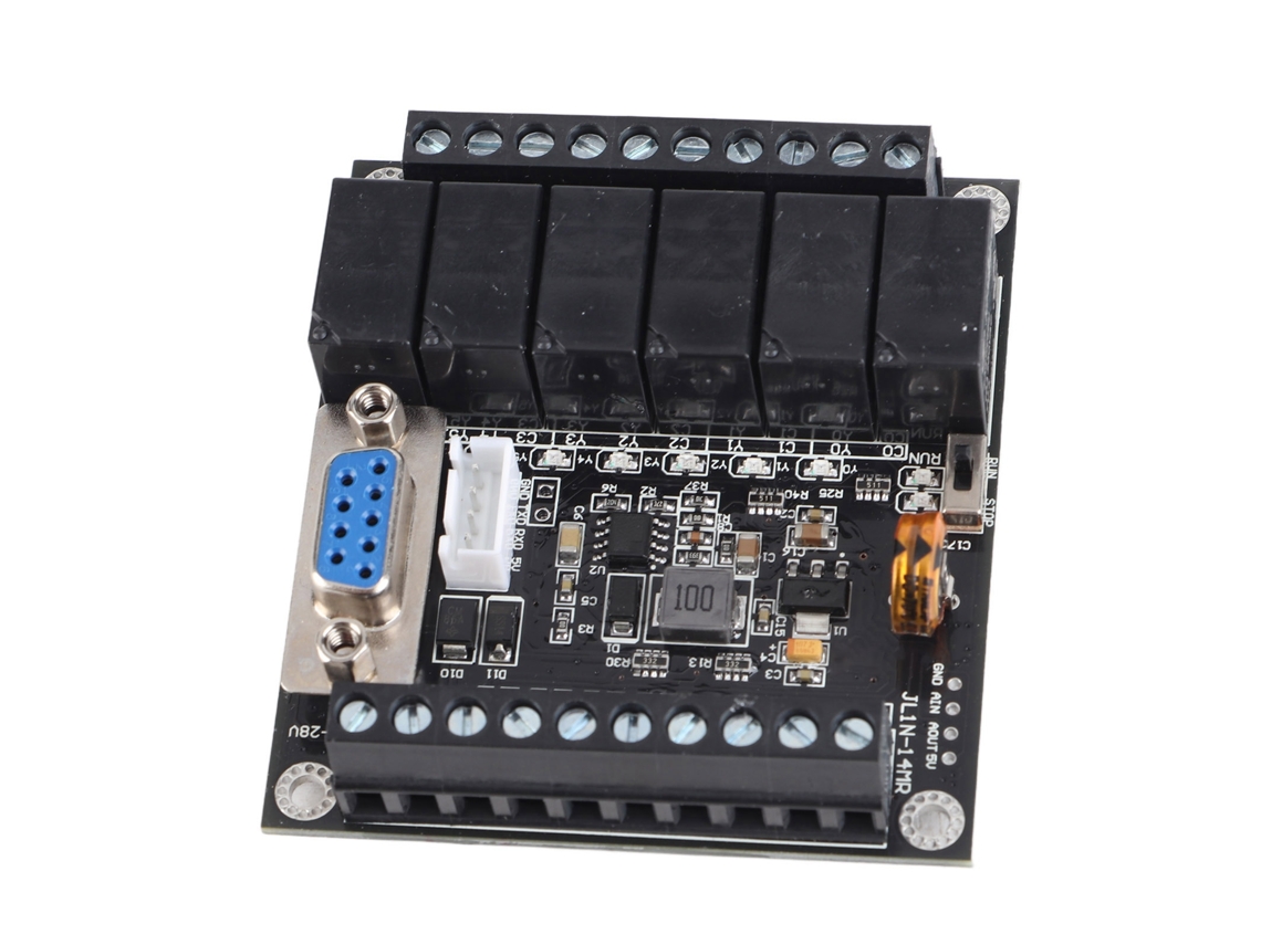 Módulo Controlador De Relés Plc Programable Fx1n-14mr De 24 V Para Control Industrial.