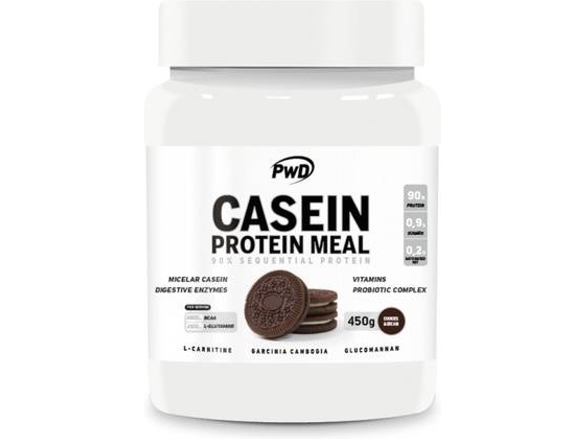 Complemento Alimenticio PWD Casein Protein Meal (450 g (Biscoito))
