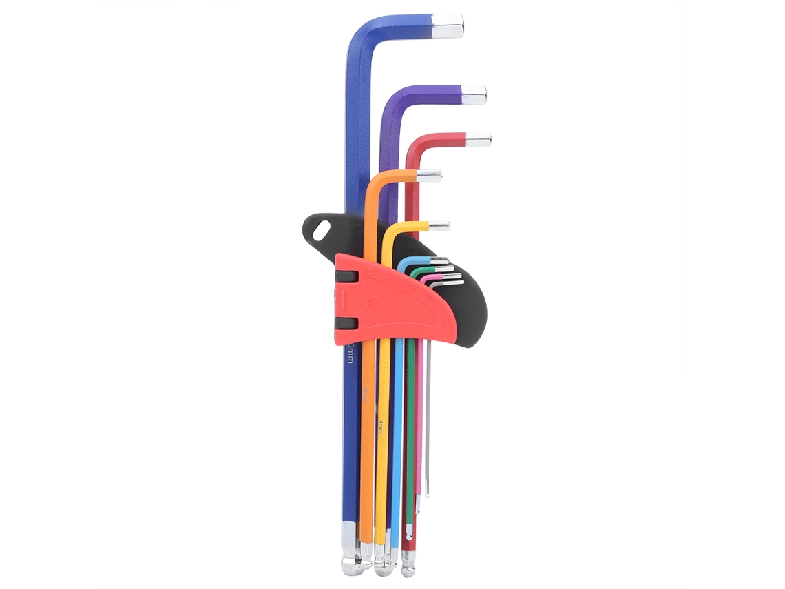 Juego De Llaves Allen De Punta Plana Extendida, Cromo-vanadio, Kit De Herramientas Manuales