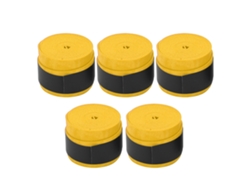 Jinwei-20265pcs Overgrip Antideslizante Transpirable Mate Para Mango De Raqueta De Bádminton Tenis Ping Pong (amarillo)