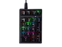 Teclado numérico ergonómico de 21 teclas con eje verde RGB para bicicletas eléctricas Ly