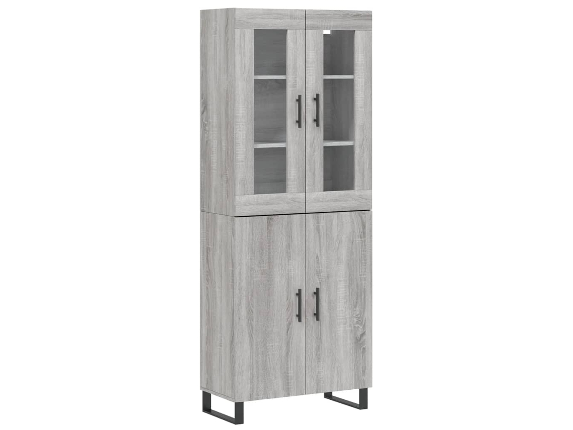 Maison Exclusive - Aparador Alto Madera Contrachapada Gris Sonoma 69,5x34x180 Cm