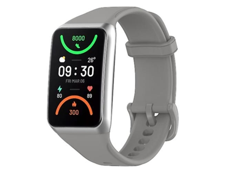 Correa De Reloj Inteligente Para Oppo Band 2, Banda De Reloj De Silicona Suave De Color Sólido Gris VENISYMLIS