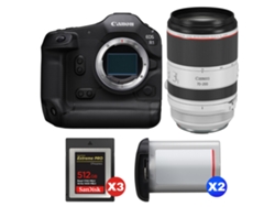 Canon Eos R1 + Rf 70-200mm F/2.8 L Is Usm + 3 Sandisk 512gb Extreme Pro Cfexpress Type B + 2 Canon Lp-e19 + Ebook Pricedirect