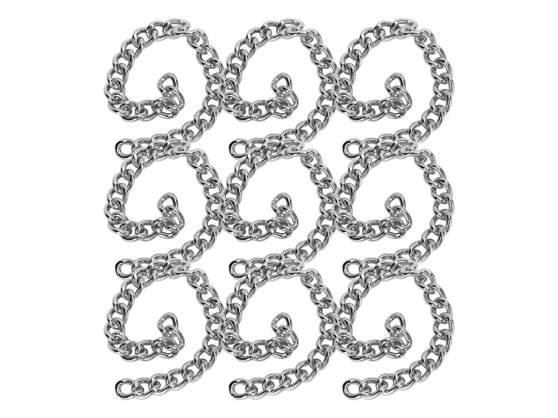 Cadena De Hierro Forjado De 10 Metros, Estilo Elegante, Para La Fabricación De Joyas, Color Plata.