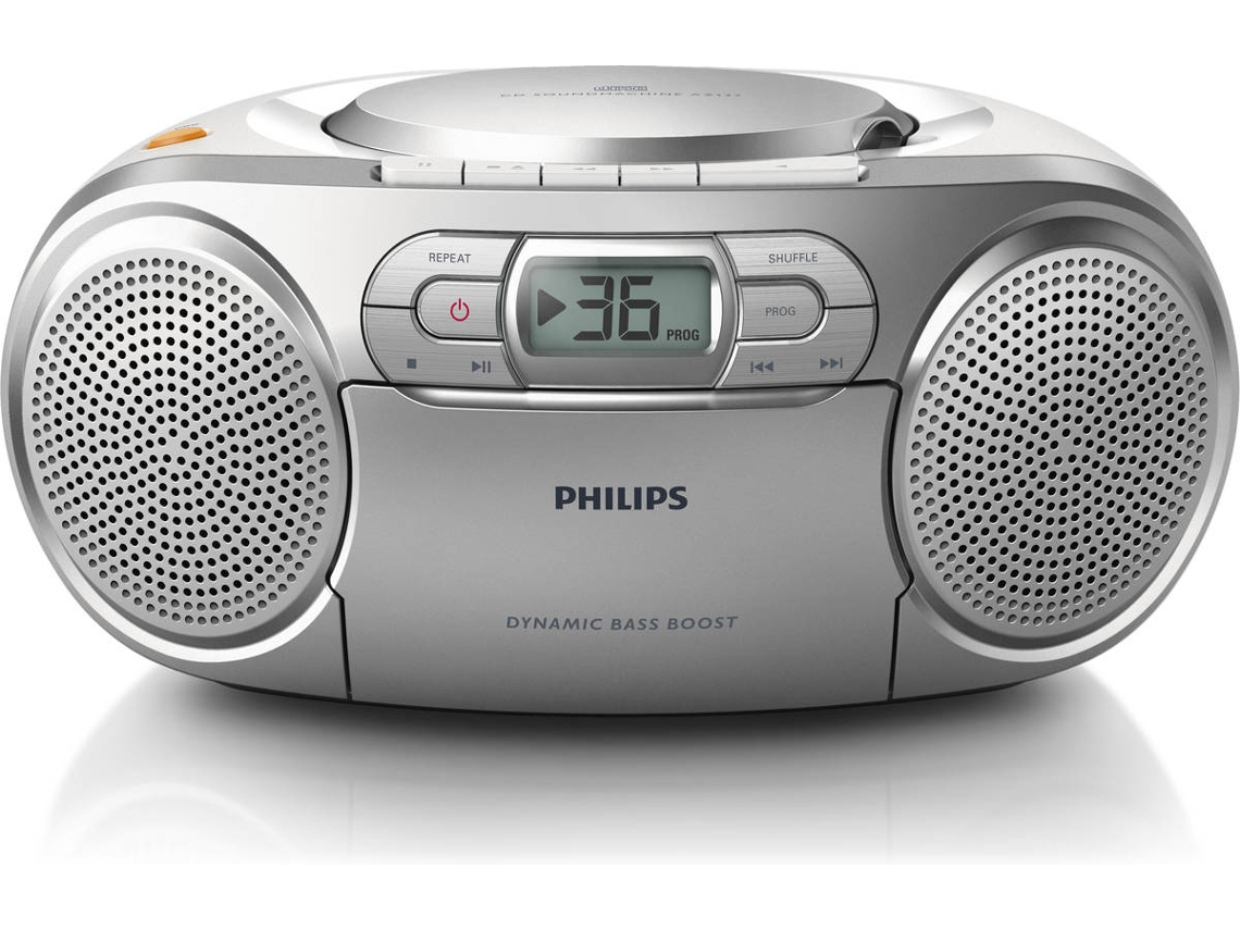 Lector de CD PHILIPS AZ127/12 (Plateado)