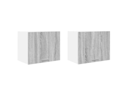 Maison Exclusive - Mueble Colgante Con Puerta 2 Pcs Gris Sonoma Y 50 X 31 X 40 Cm