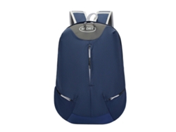 Mochila deportiva multiusos de gran capacidad, ideal para senderismo, ciclismo de montaña y acampada. Color azul oscuro.