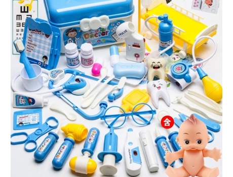 Los Niños Juegan A La Casa Juego de Juguetes de Doctor - Kit de Medicina de Simulación 52 Piezas Con Caja-691