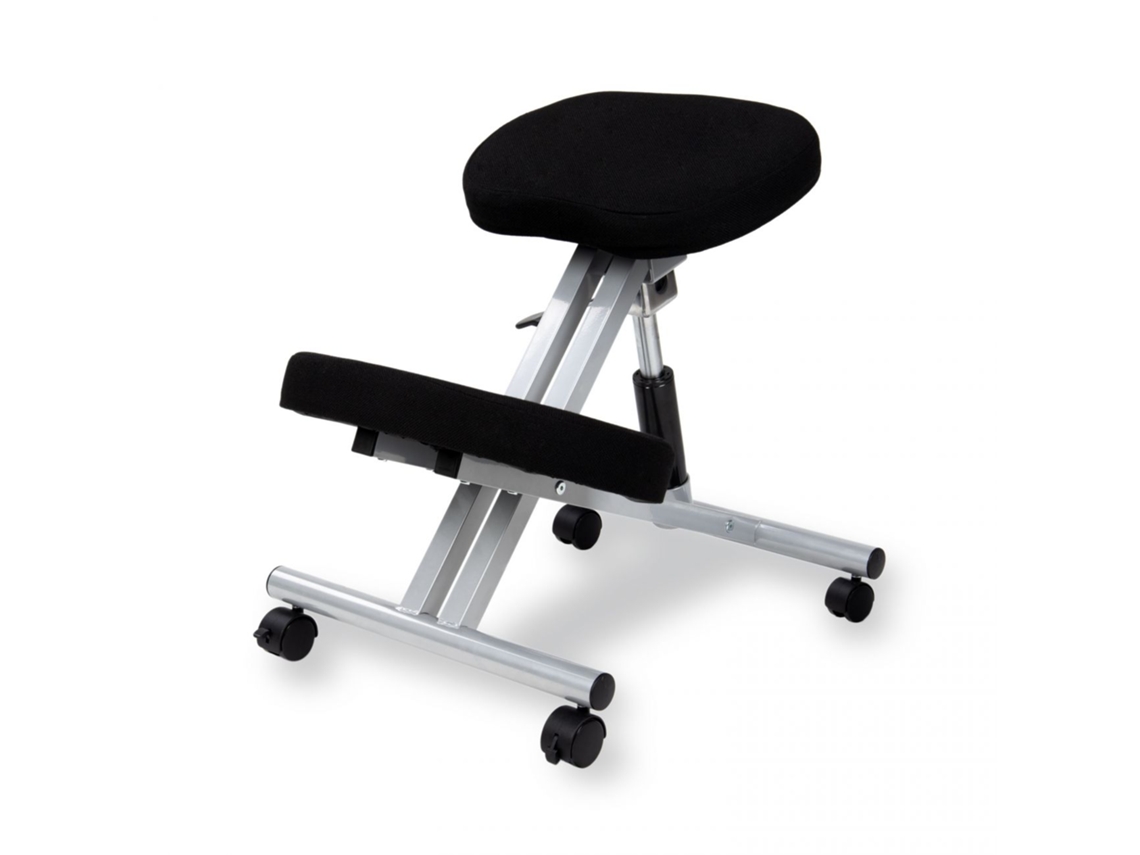 Silla ergonómica de rodillas 55-67,5 cm Ergochair Negro - Aluminio 42 x 60 x 65cm cm