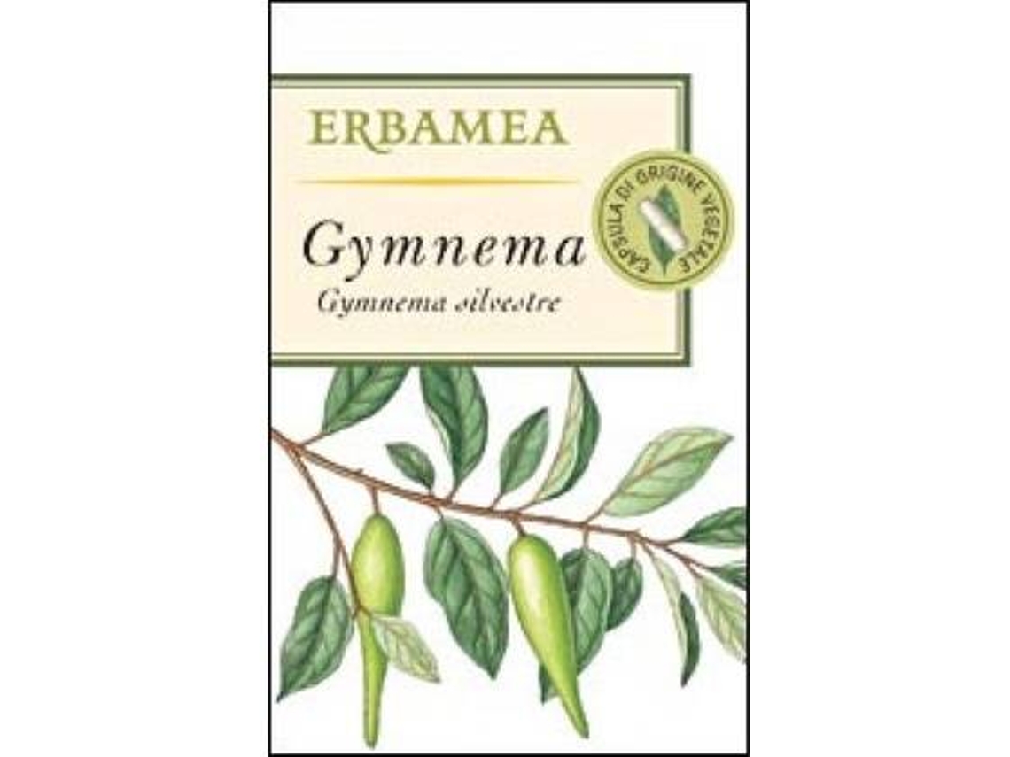 Complemento Alimentar ERBAMEA Gymnema (50 cápsulas vegetais de 370mg)