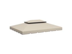 Cubierta Retráctil Para Pérgola De 2,5 X 2,55 M, Color Crema Con Drenaje.