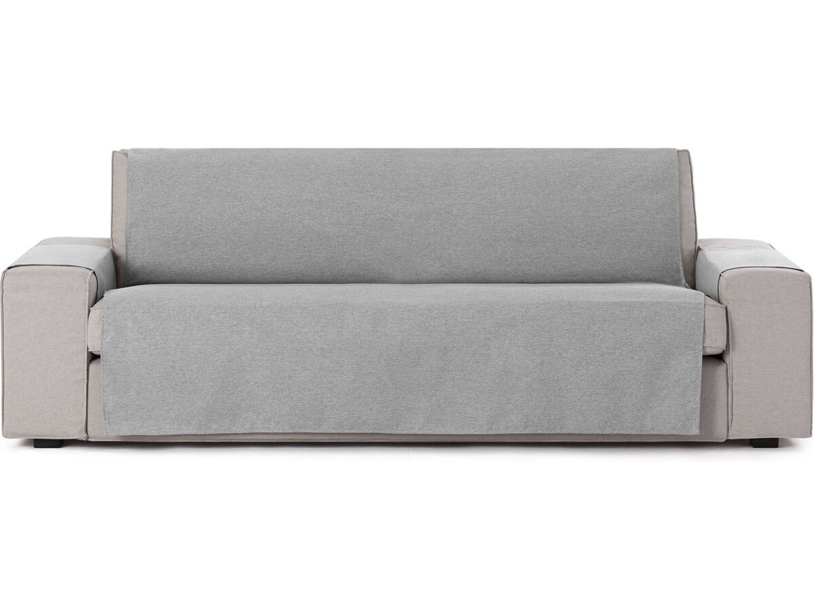 Funda de Sofá 2 Plazas EYSA Prática Premium Valeria Tejido Elástico (115 x 80 x 220 cm - Poliéster y Algodón - Gris)