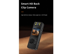 Câmera Portátil Vestível 1080p Hd Com Detecção De Movimento, Ângulo Largo E Clip Magnético Para Segurança
