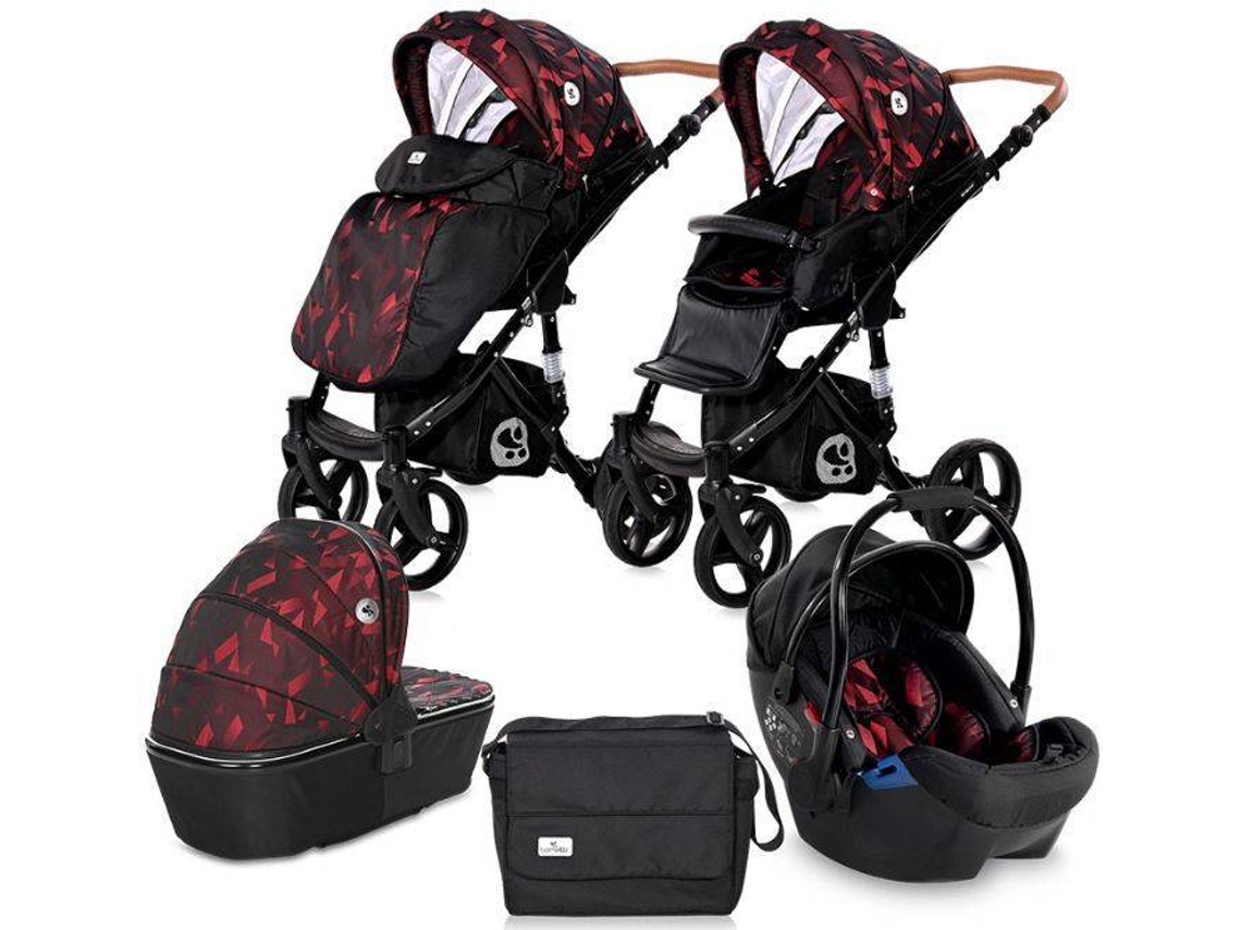 Carrito de Bebé 3 in 1 LORELLI Rimini Rubi Red & Black (Rojo)