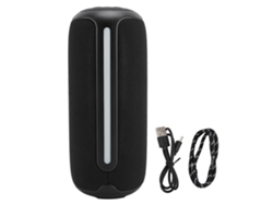 Caixa De Som Sem Fio Bt Com Luz Rgb Microfone Integrado Ipx4 Portátil Estéreo Para Exterior Viagem Festa Em Casa