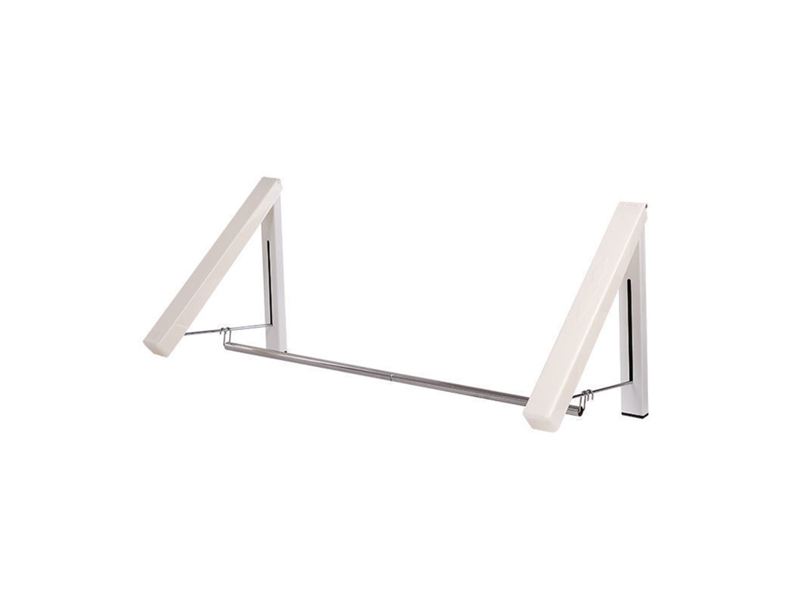 Perchero Lavandería Plegable Instalación Sin Taladrar De Acero Inoxidable 110cm 2 Piezas Para Baño Dormitorio Oficina